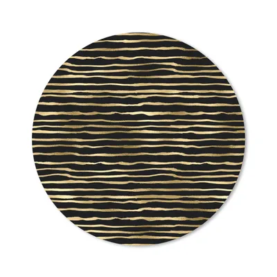 Produktbild von MuchoWow® Mauspad Mousepad Muster - Gold - Schwarz 40x40 cm - Mousepads - Maus Mat - Pad - Mausunterlage - Schreibtisch Accessoires