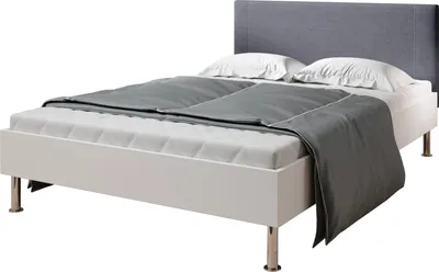 Produktbild von Futonbett Anton 140x200 cm Kopfteil Anthrazit Rahmen weiss inkl.13 Leisten-Rollrost
