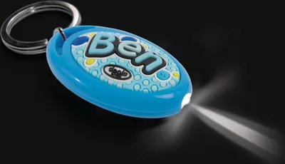 Produktbild von Kinder Taschenlampe Schlüsselanhänger für  Jungs Name Fabian