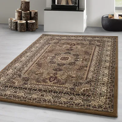 Produktbild von Carpetsale24 Klassischer Orientteppich mit orientalischem Muster Wohnzimmer Teppich pflegeleicht und dekorativ, Grösse: 80x150 cm