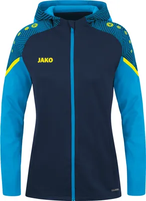 Produktbild von JAKO Damen Kapuzenjacke Performance, Farbe:marine/JAKO blau, Größe:36