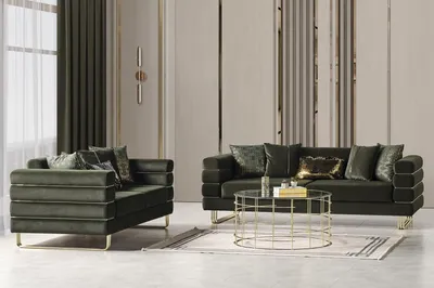 Produktbild von Modern Wohnzimmer 2x 3-Sitzer Sofas Polster Couchen Sitzmöbel