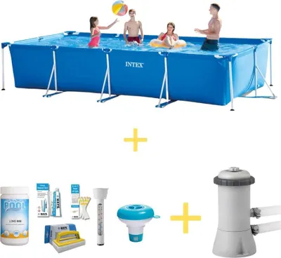 Obrázek produktu pro Rámový bazén Intex - 450 x 220 x 84 cm - včetně filtračního čerpadla a balíčku pro údržbu WAYS