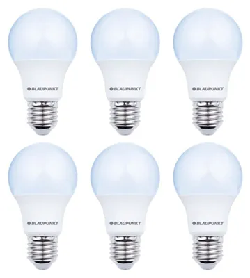 Produktbild von BLAUPUNKT E27 Glühlampe A60 Edison 6W 600 Lumen 6000K Kaltweiß, 6er Pack