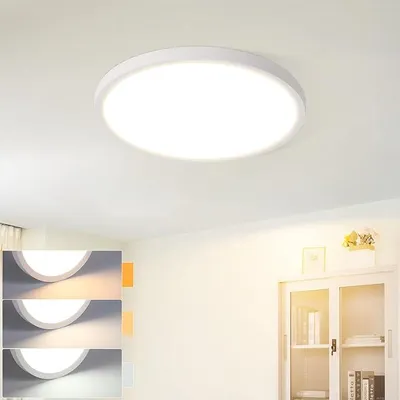 Immagine prodotto di ZMH lampada a soffitto LED plafoniera camera da letto piatta 18CM lampada bagno 15W lampada cucina camera da letto soffitto bianco illuminazione corridoio lampada soffitto bagno 3000K-6500K per cucina corridoio