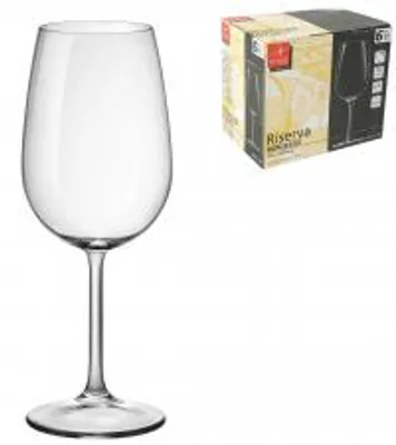 Produktbild von BORMIOLI ROCCO Set mit 6 Gläsern aus Glas, Serie "Riserva", für Bordeaux-Weine, Fassungsvermögen 54 cl