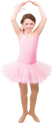 Produktbild von Ballett Body Tütü Tutu rosa Ballerina Prinzessin Kinder Karneval Kostüm 116/128