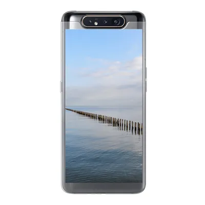 Produktbild von MuchoWow® Handyhülle Schutzhülle Hülle für Samsung Galaxy A80 Nordsee - Wolken - Wasser Silikon Softcase Handy Hülle - Schutzdeckel