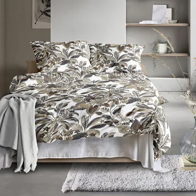 Produktbild von Irisette Mako-Satin Bettwäsche Wave 8528 grau 155x220 cm + 80x80 cm