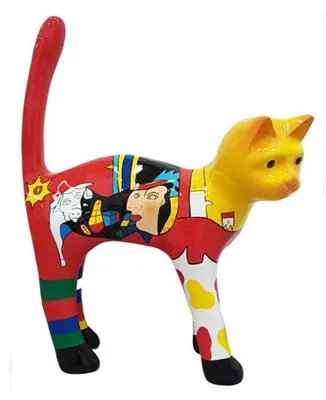 Image de Modern Skulptur Katze Eine Dekorative Figur aus Kunststoff, Höhe 110 cm