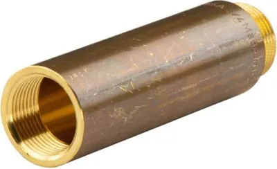 Produktbild von Messing Gewinde-Fitting Hahnverlängerung IG/AG 3/4' (DN 20) Länge 100 mm - schwere Ausführung