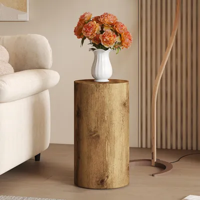Produktbild von Runder Beistelltisch 30 cm, Holzmaserung, MDF, minimalistisch