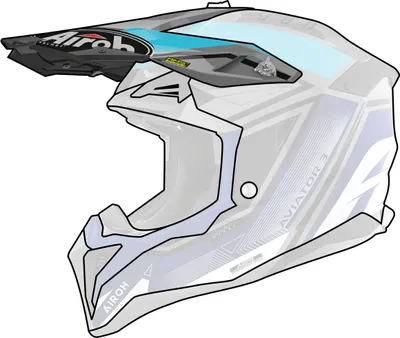 Imagen del producto de Casco Frontino Airoh Aviator 3, color azul brillante
