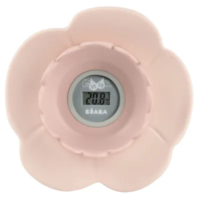 Image de Thermomètre numérique multifonctions Beaba Lotus - vieux rose ; 920377