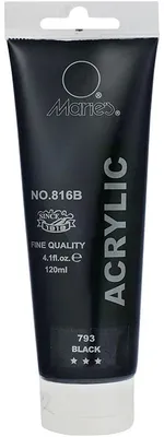 Immagine prodotto di Vernice acrilica nera Kw trade 120 ml