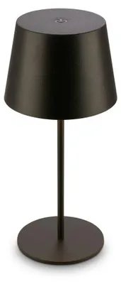 Produktbild von LED Tischlampe Akku Tischleuchte IP44 Touch Dimmbar Kabellos 20,5cm Schwarz