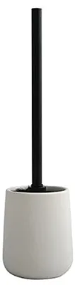 Imagen del producto de Cepillo de inodoro cerámico en color blanco mate: diseño elegante y duradero