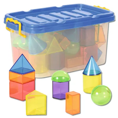Produktbild von Eduplay transparente geometrische Formen Spielzeug Set - 36 Stück