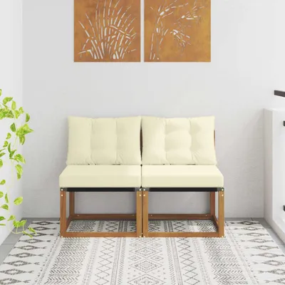 Produktbild von "Summerschlussverkauf"2 Stück Outdoor Mittelsofa/Couchgarnitur - CLORIS - Outdoor-Möbel - für Garten/Terrasse - Gartensofas DEMöbel775354