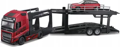 Image de Volvo FH16 + Land Rover transporteur 1:43 BBURAGO