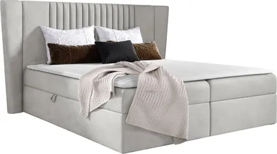 Produktbild von MIRJAN24 Boxspringbett Spark, Doppelbett mit zwei Bettkästen für die Bettwäsche, Ehebett mit Topper und Kopfteil (Magic Velvet 2239, Größe: 160x200 cm)