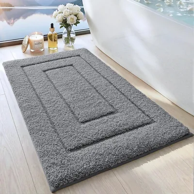 Image de Tapis de bain antidérapant, doux, 50 x 80 cm, absorbant