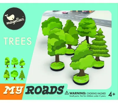 Produktbild von Magellan Holz Bäume MyRoads Spielset nachhaltiges Spielzeug Dekoration