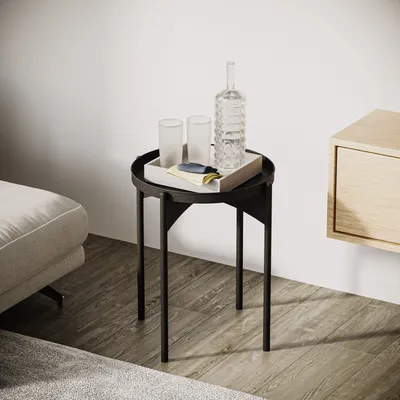 Immagine prodotto di Skye Decor, Shb-002-A, tavolino, 100 % METALLO, nero, 44 x 44 x 57 cm