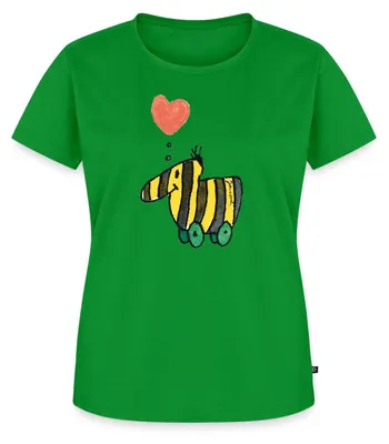 Produktbild von Spreadshirt Janosch Große Tigerente Mit Herz Liebe Frauen Premium T-Shirt, 5XL, Grün