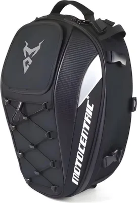 Produktbild von CarryQuest® Carbon Motorhelm Tasche – 48L Wasserdichte Motorradrucksack Grau