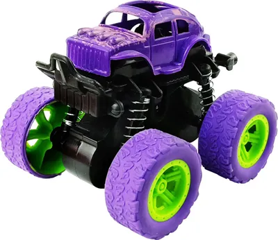 Produktbild von Offroad-Autospielzeug, Dual-Inertia-Simulation, rüttelfestes Fahrzeugmodell für Kinder, Lila