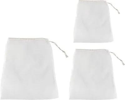 Image de Sacs filtrants alimentaires à mailles fines 100 mesh, 20 x 30 cm, réutilisables