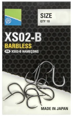 Produktbild von Preston XS02-B Hooks - 10 Stipphaken, Größe:Gr. 14