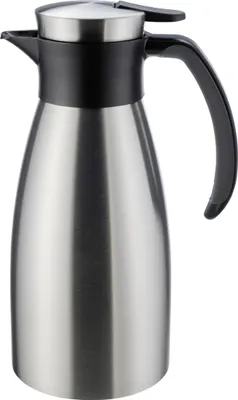 Productafbeelding van Emsa 508932 Isolatiekan, inhoud 1 liter, kleur: roestvrij staal/zwart, met zachte handgreep