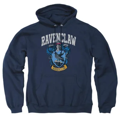 Obrázok produktu pre Harry Potter – Mikina s kapucňou "Ravenclaw Collegiate" pre pánov/dámy, uni, model TV37488 (veľkosť S), farba: tmavomodrá
