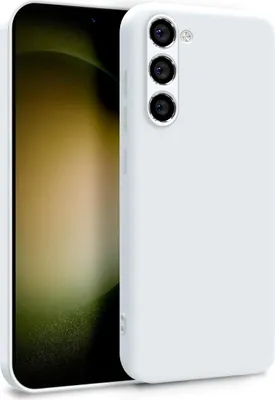 Obrázok produktu pre Puzdro pre Samsung Galaxy S23 - Dvojvrstvové ochranné puzdro z silikónu, farba: biela