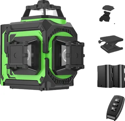 Obrázek produktu pro Laserová vodováha, 360° paprsky, dobíjecí baterie, 12 čar, typ C