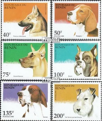 Produktbild von Briefmarken Benin 1995 Mi 675-680 (kompl.Ausg.) postfrisch Hunde