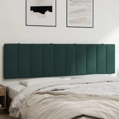 Produktbild von "Rabatt" Bettkopfteil modern - Kopfteil-Kissen - "Hanko" Dunkelgrün 180 cm Samt - Kopfteile CC17200