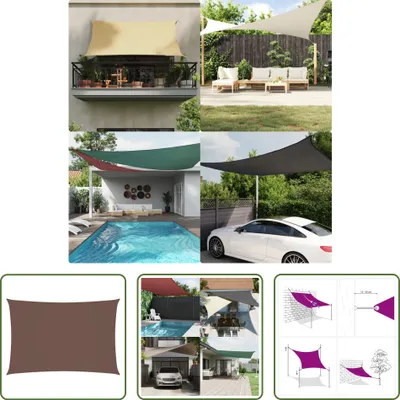 Produktbild von The Living Store Sonnensegel Oxford-Gewebe Rechteckig 2,5x4,5 m Braun