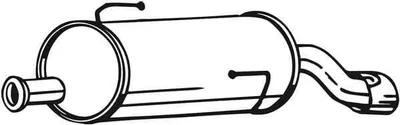 Produktbild von BOSAL 190-017 Endschalldämpfer passend für PEUGEOT 206 Schrägheck (2A/C) Auspuff