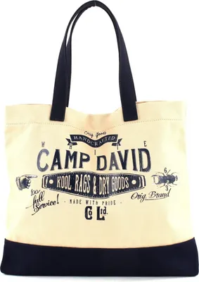 Image de CAMP DAVID sac shopper sac à épaule Blue Creek Shopper Cream White écru