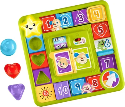 Productafbeelding van Puppy's lachen en leren - Speelbord met delen - Activiteiten en geluiden - Baby's vanaf 9 maanden - Versie: UK-Engels - HRB76