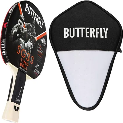 Produktbild von Butterfly 1x Timo Boll SG33 Tischtennisschläger + Tischtennishülle | Tischtennisset Tischtennis Set TT Tabletennis