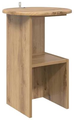 Produktbild von vidaXL Beistelltisch Artisan-Eiche Ø 39,5 x 55 cm Holzwerkstoff