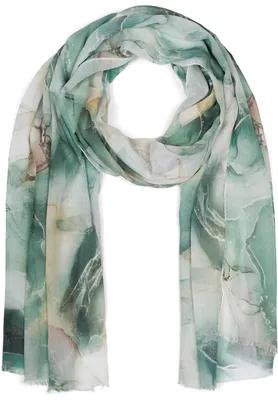 Produktbild von styleBREAKER Damen Schal mit Marmor Muster | leichtes Halstuch 180x74 cm | weiche Viskose in Pastell | edle Stola für Sommer & Übergang