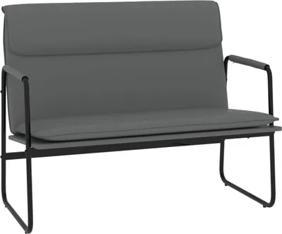 Obrázok produktu pre vidaXL Lavica šedá 100x64x80 cm Imitácia kože