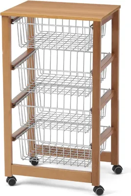 Produktbild von Arredamenti Italia Küchenwagen aus Holz Gingerone Kirsche