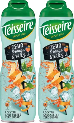 Produktbild von Teisseire Getränke-Sirup Orange Spritz 0% 600ml - Cocktails (2er Pack)