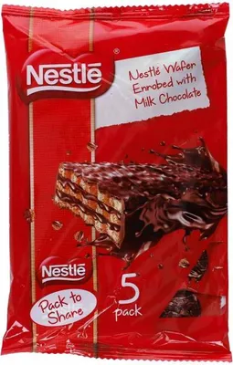 Produktbild von Nestlé Milk Chocolate Wafer 5x19g
